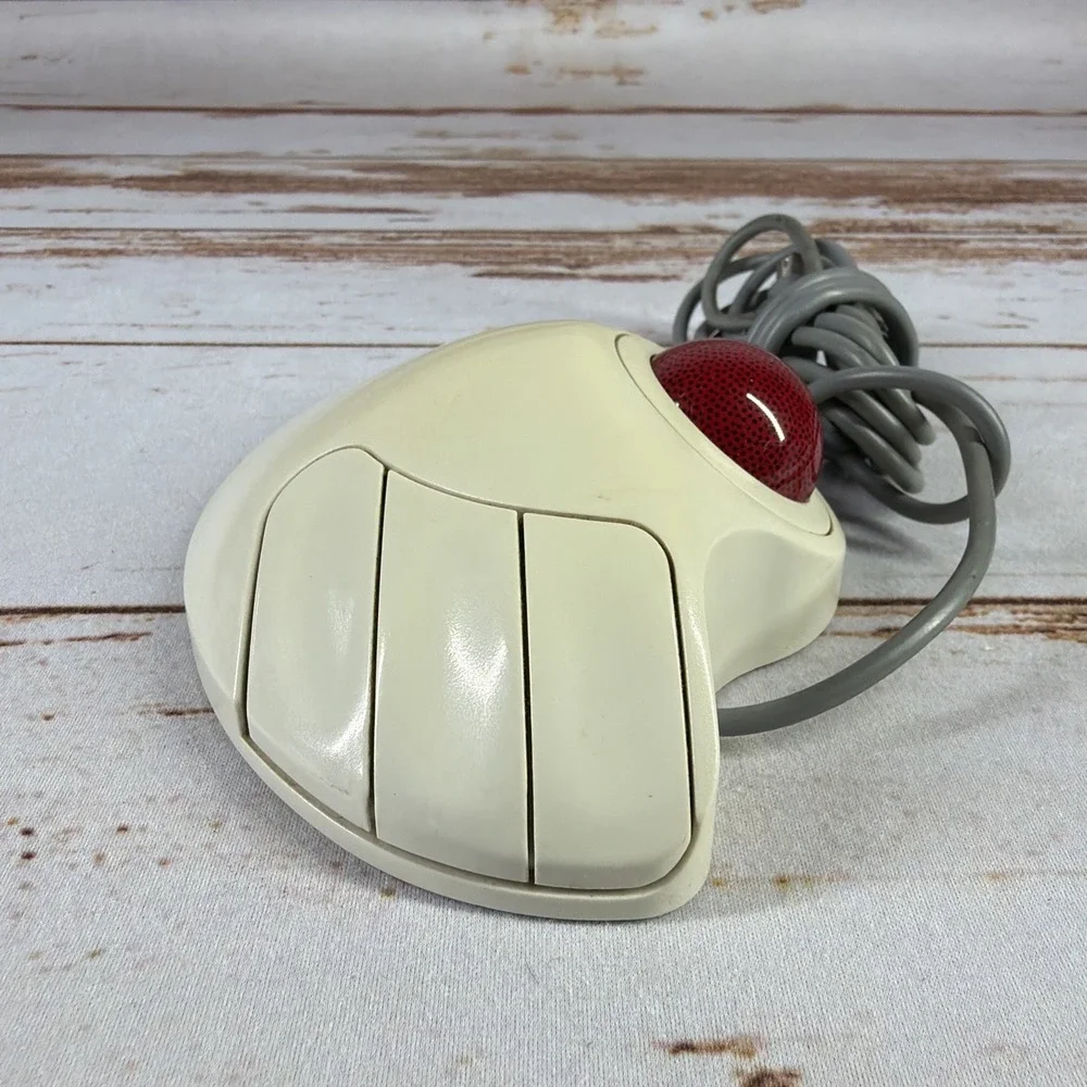 Vintage Logitech TrackMan Marble PS/2 Trackball T-CH11 Ambidextrous Tested